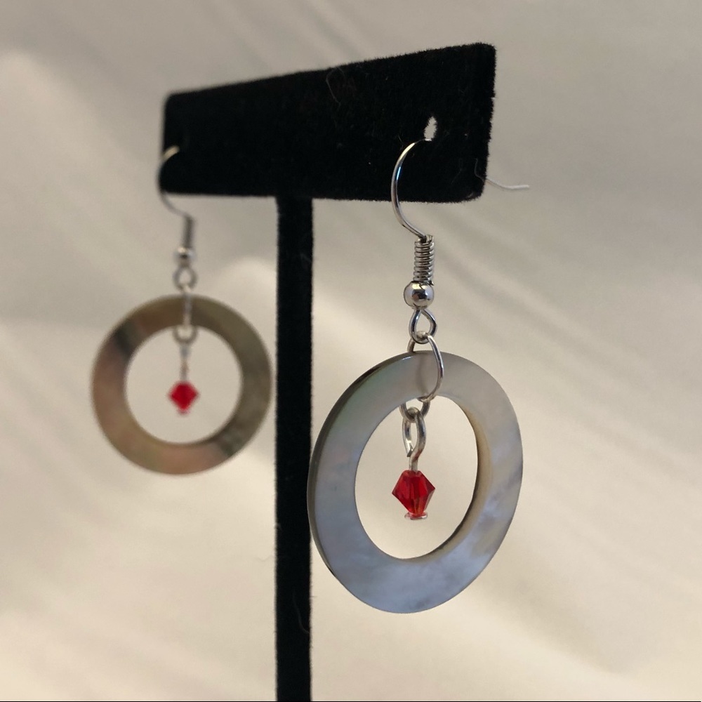 Handmade shell earrings
